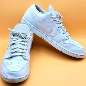 Nike Air Jordan 1‎ Low White SIZE 15. #1461